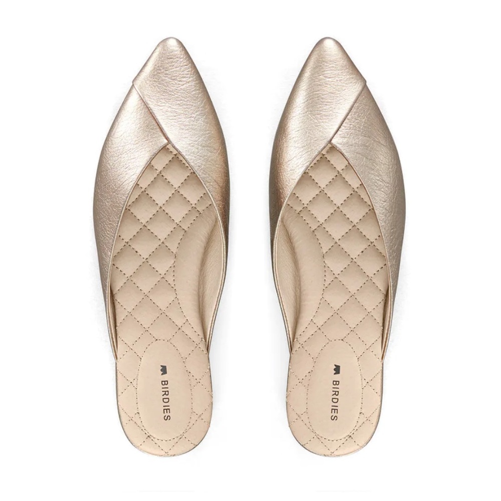 Like-New Gold Leather Birdies (The Swan)